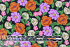Italian 'English garden' drapey viscose crepe 1.5 yd