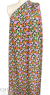 Italian 'English garden' drapey viscose crepe 1.5 yd