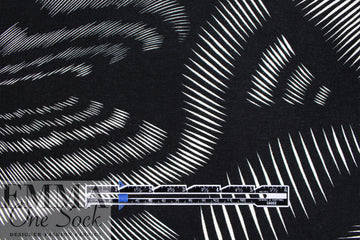 Italian vector curves graphic viscose/spandex knit 1.75 yds
