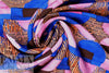 Italian 'modern art' graphic satin-back viscose woven 1.875 yd