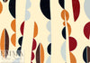 Italian 'coffeeberry' graphic satin viscose woven 1.75 yd