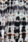 Italian earthtone tie dye viscose/spandex knit 1.625 yd