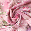Italian 'floral focus' viscose micro-plisse' woven .625 yds
