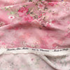 Italian 'floral focus' viscose micro-plisse' woven .625 yds