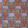 Italian 'partitioned patterns' viscose micro-plisse' woven - chili/lime 2.375 yds
