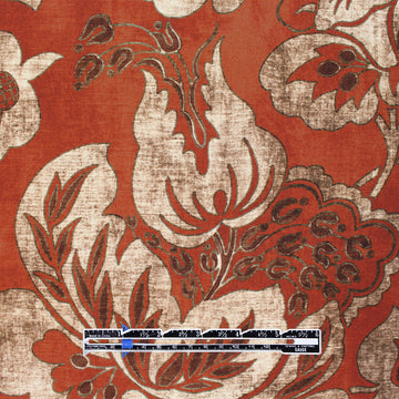 Italian 'henna tapestry' viscose crepe woven 1.75 yd