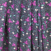 Italian 'nouveau floral' graphic printed viscose challis 1.5 yds