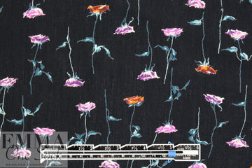 Italian viscose lightweight woven - little roses 2 yd