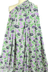 'campy flowers' drapey viscose woven - purple