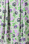 'campy flowers' drapey viscose woven - purple