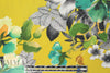 floral bouquets drapey viscose woven - mustard 2 yd