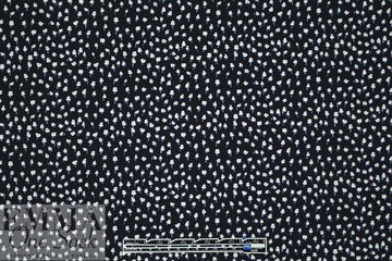 teeny flowers on midnight drapey rayon woven