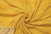 teeny flowers on buttercup drapey rayon woven .625 yds