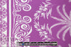 deco palm stripes Oeko-tex cert. rayon woven - orchid 2 yd