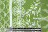 deco palm stripes Oeko-tex cert. rayon woven - avocado 1.625 yd