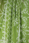 deco palm stripes Oeko-tex cert. rayon woven - avocado 1.625 yd