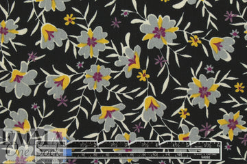 yoryu viscose crinkled woven - sterling blossoms