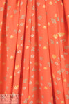 deco-leaf motif Oeko-Tex cert. viscose woven - tangerine 1.5 yd