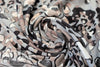 stylized animal Oeko-tex viscose knit - driftwood/gray 1.375 yd