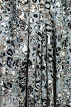 stylized animal Oeko-tex viscose knit - driftwood/gray 1.375 yd