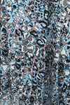 stylized animal Oeko-tex viscose knit - driftwood/blue .625 yds