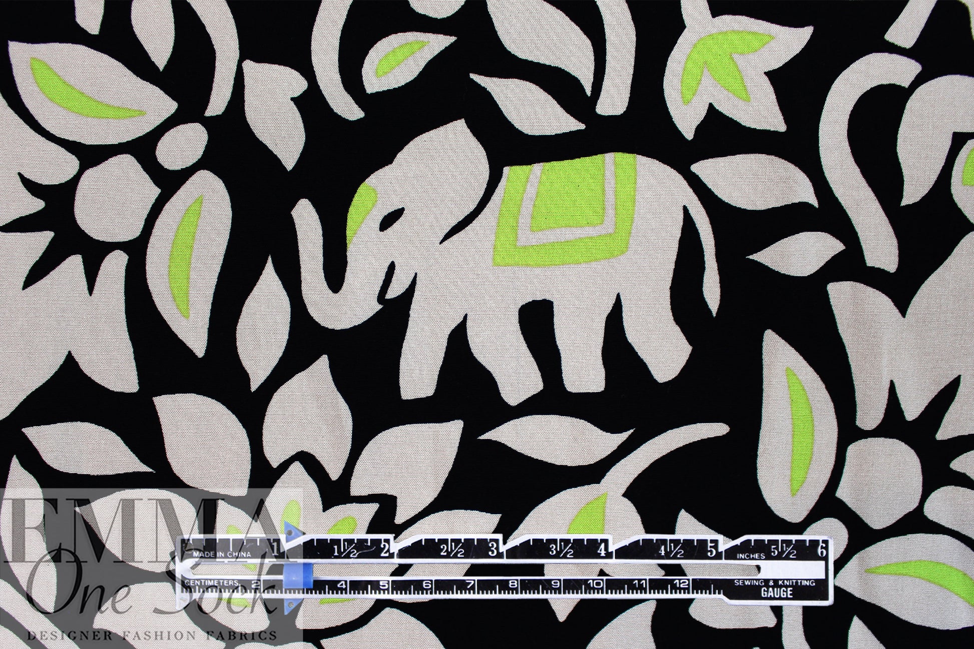 'jungle wanderer' viscose voile, Oeko Tex certified 1.75 yd