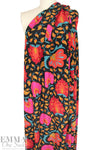 'flowers and flutters' viscose voile, Oeko Tex certified 1.375 yds