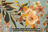 Italian woodland blooms viscose challis .75 yds