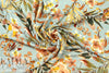 Italian woodland blooms viscose challis .75 yds