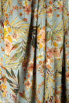 Italian woodland blooms viscose challis 1 yard