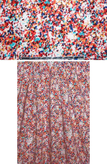 confetti decon. floral drapey viscose woven 1.625 yd