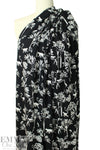 black/cream jungle sihouette Eco Vero viscose woven 1.5 yd