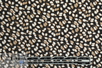 NY designer earth-toned buds drapey viscose woven .625 yds