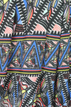CA designer 'totem cubist' graphic viscose woven 2.375 yds