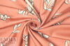 CA designer apricot floral printed viscose twill 1.5 yds