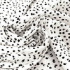 CA designer 'petite prints' viscose blend woven - black/white .625 yds