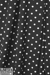 Caroline C0nstas polkadot viscose/poly twill - b/w