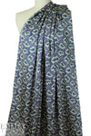 Dolce & G. viscose charmeuse - navy/malachite