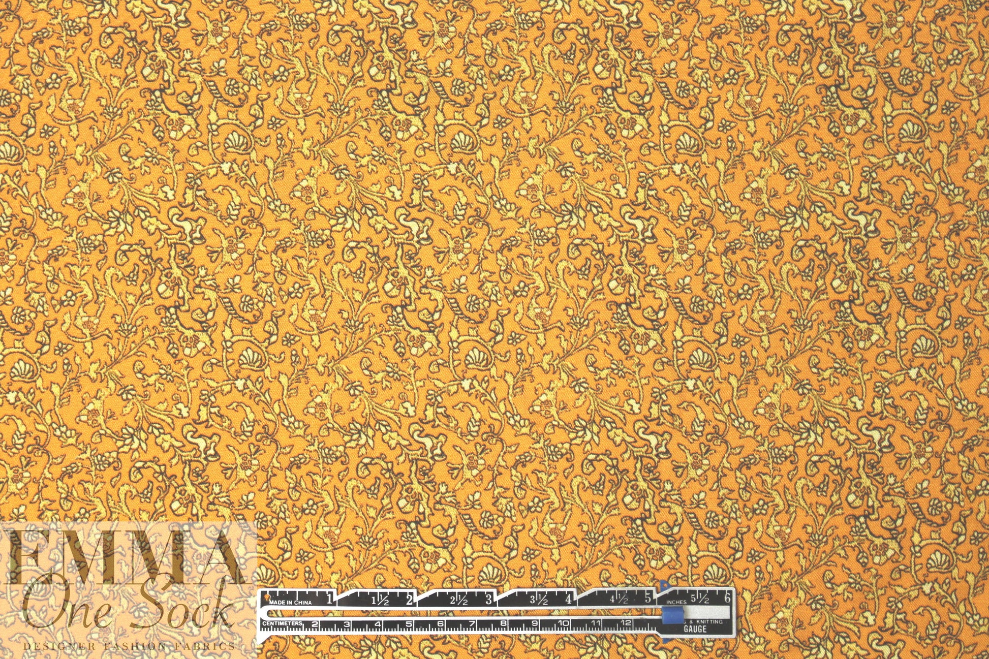 Derek L@m 'metalworks' viscose twill woven - citrine