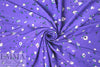 Derek L@m little flowers on grape viscose woven