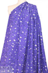 Derek L@m little flowers on grape viscose woven