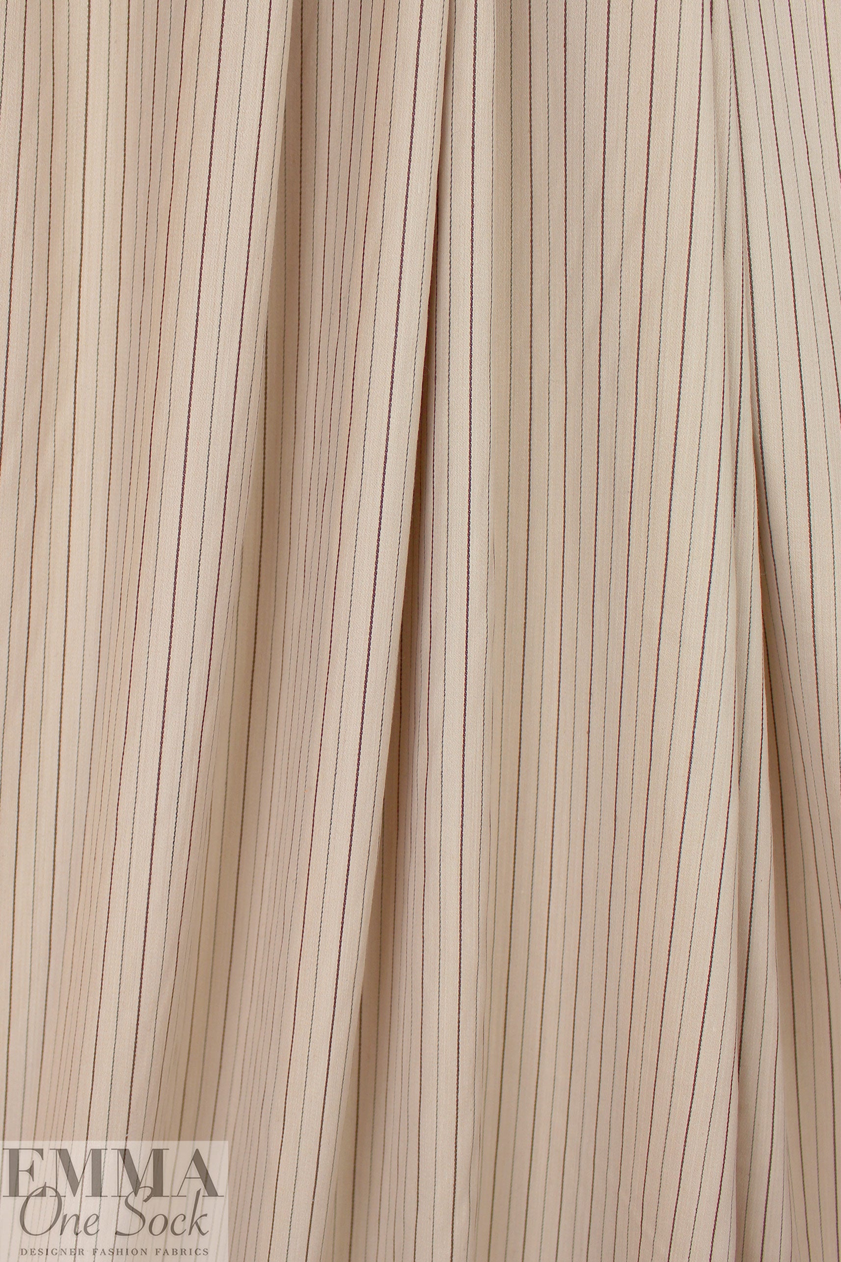 Italian neutral stripe viscose/lycra woven - sand dollar .75 yds