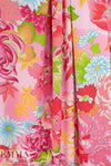 Italian 'dahlia and friends' viscose/spandex knit 1.75 yd