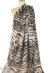 Italian inkblot abstract drapey viscose woven 1.66 yds