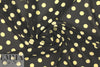 Italian sheer crepey viscose crepe woven black/butter