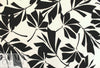 Italian viscose crepe woven - black/white silhouette