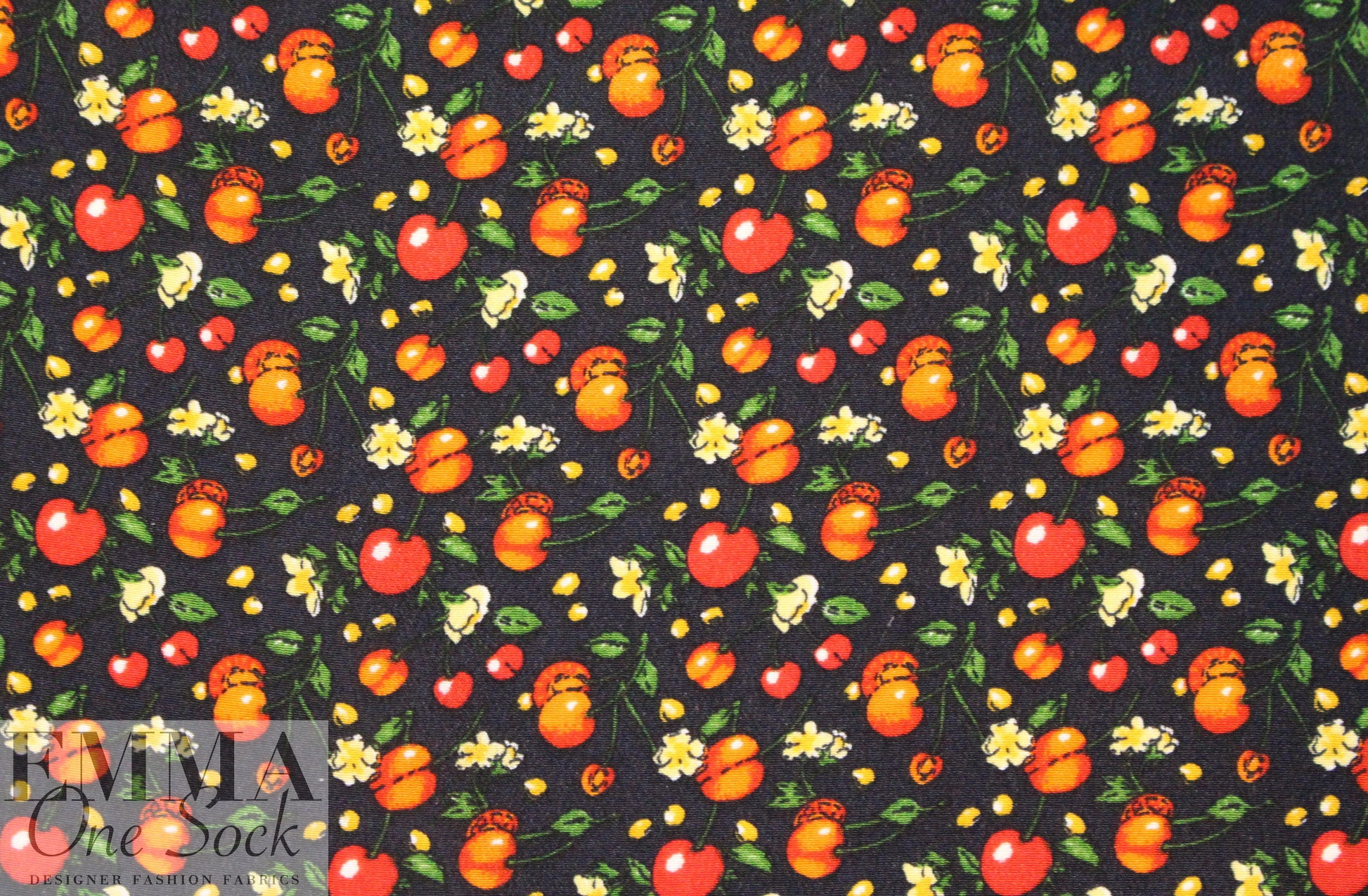 M@x Mara cherry harvest print silk crepe