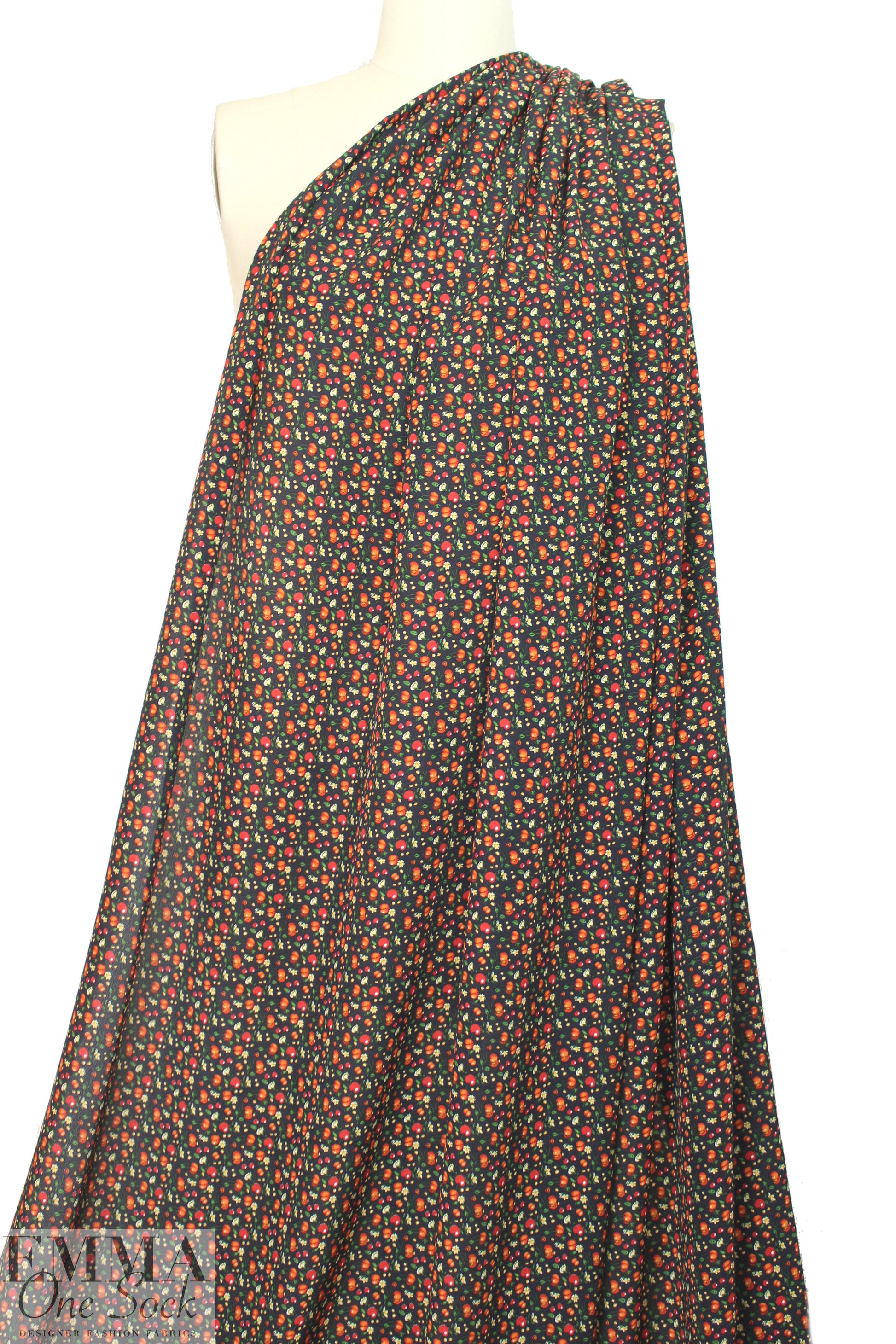 M@x Mara cherry harvest print silk crepe
