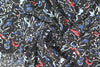 J. Mende1 pen and ink on black viscose woven 1 yard