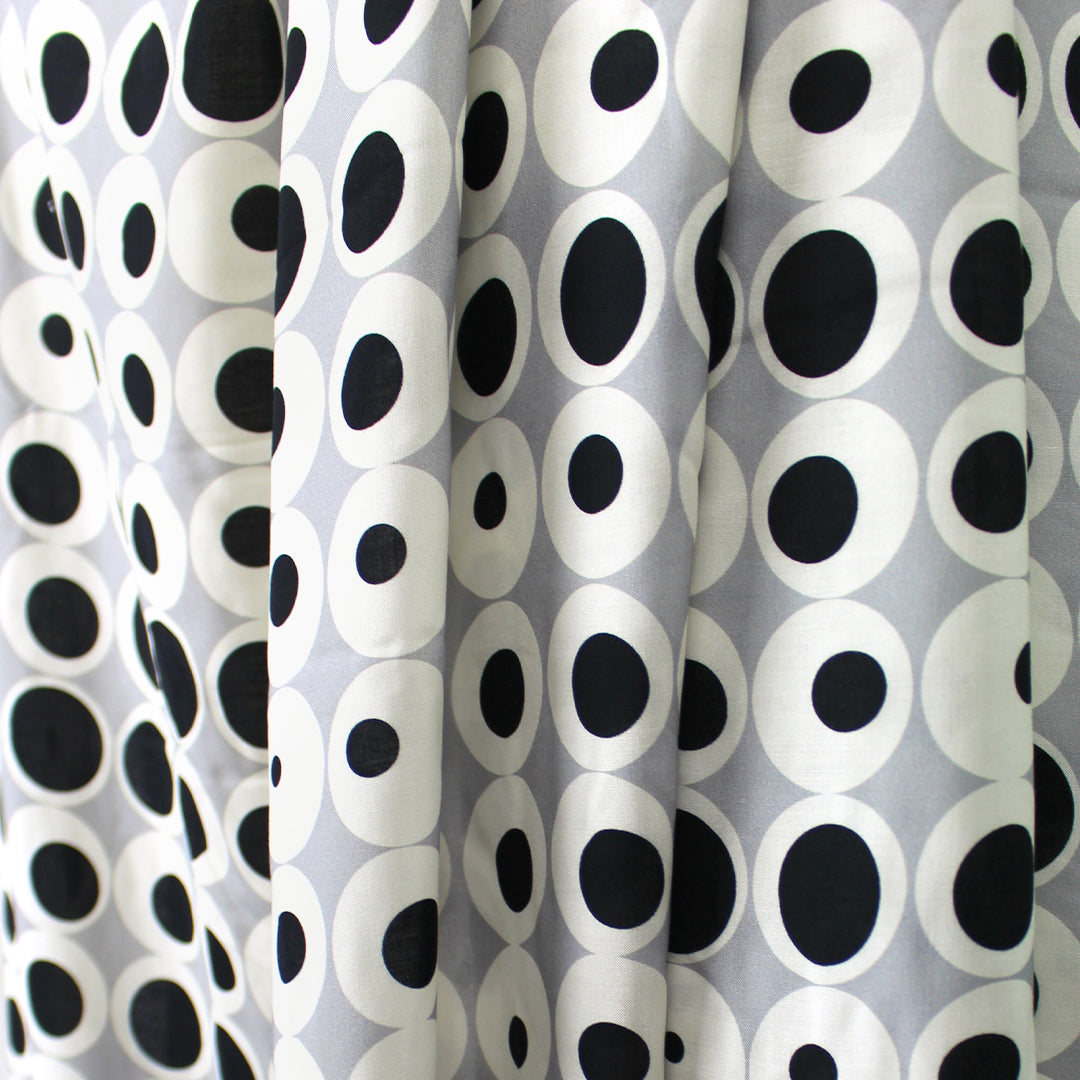 French 'circle game' printed viscose blouseweight woven .75 yds